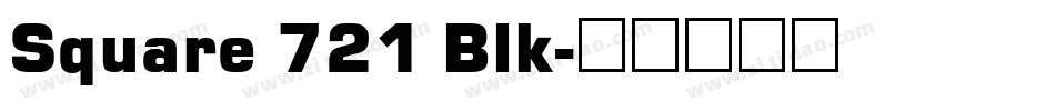 Square 721 Blk字体转换